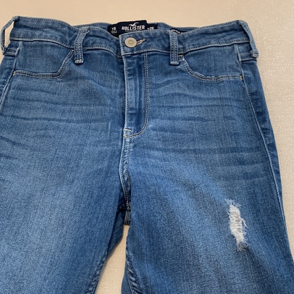 Hollister High-Rise Jean Legging Skinny Blue Jeans Size 7 - Picture 2 of 10